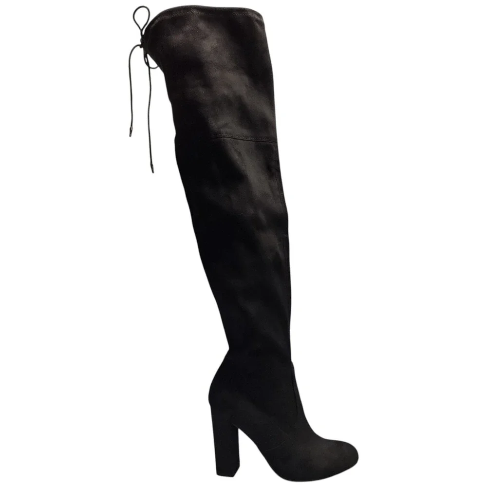Target Olymagen Over‎ The Knee Winter Boots Womens US 7 Black Thigh High Pull On